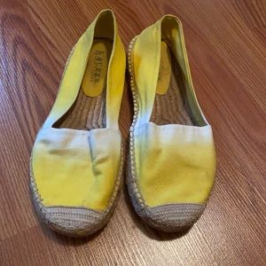Ralph Lauren Ombré Yellow Espadrilles